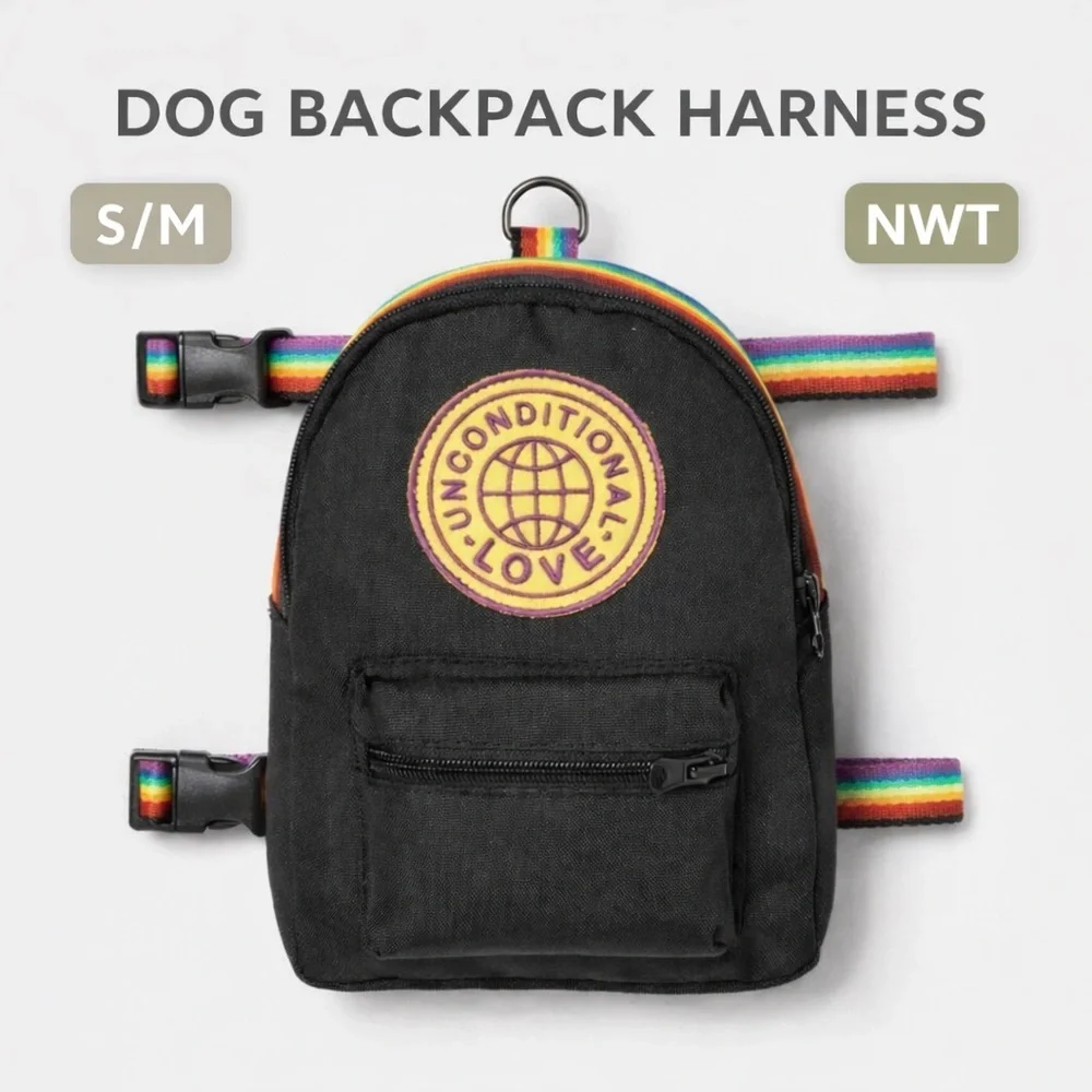 Dog Backpack Harness S/M NWT